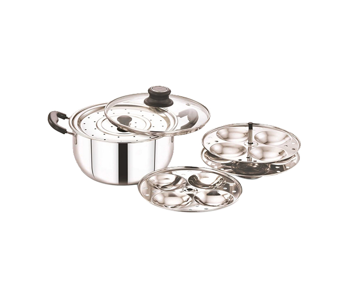 Royalford RF8506 4-in-1 Stainless Steel Breakfast Solution - Silver - Zoom Image