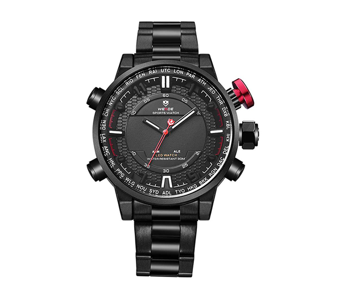 Weide WH-6402MB Analog and LED Digital Watch Black - Zoom Image 1