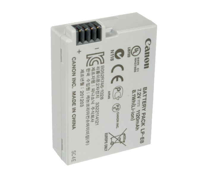 Canon LP-E8 Rechargeable Lithium-Ion Battery Pack - White - Zoom Image 2