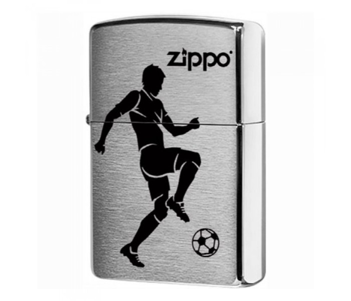 Zippo 29201 200 Soccer Player Lighter Silver - Zoom Image