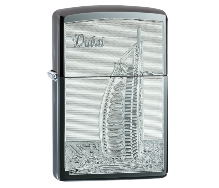 Zippo 150 Ice Burj Al Arab Lighter Silver - Zoom Image