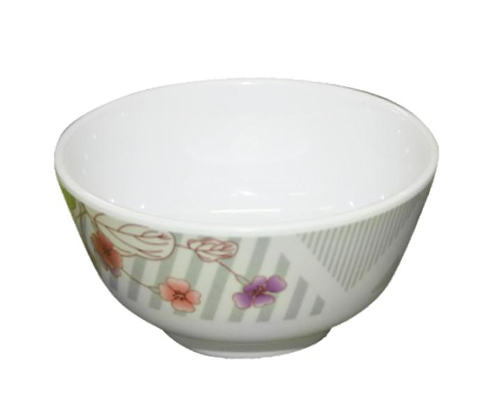 Royalford RF7072 4.5-inch Melamine Ware Sweet Lilac Thai Rice Bowl - White - Zoom Image