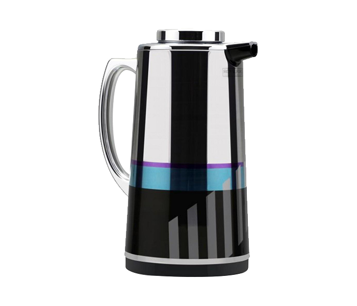 Royalford RF7947 1.3 Litre Silver Figured Vacuum Flask - Multicolor - Zoom Image 1