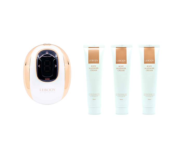 Lebody Mid-Frequency Body Massager with Cream - Rose Gold - Zoom Image 2