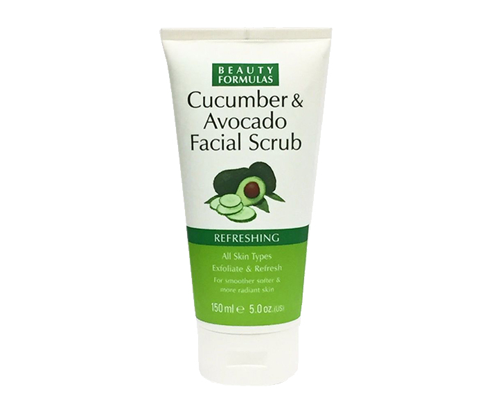 Beauty Formulas N15767746A Cucumber & Avocdo Facial Scrub - 150ML - Zoom Image