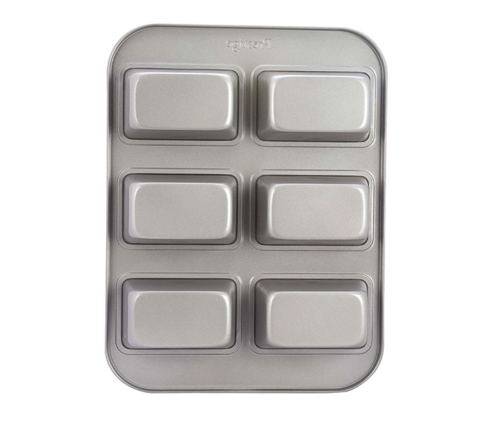 Prestige PR51304 6 Cup Bakeware Non Stick Mini Loaf Pan, Grey - Zoom Image 1