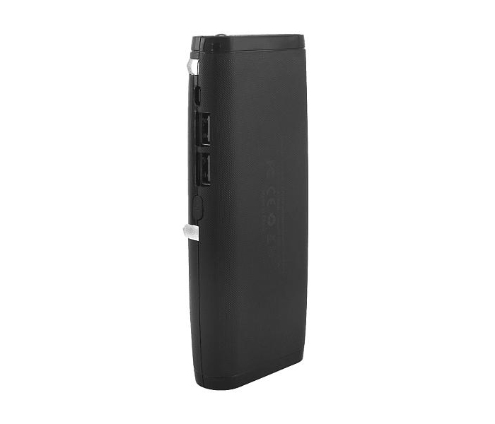 Ze Power Bank 30,000 mAh With Dual Usb Port And Led Indicator - Black - Zoom Image 3