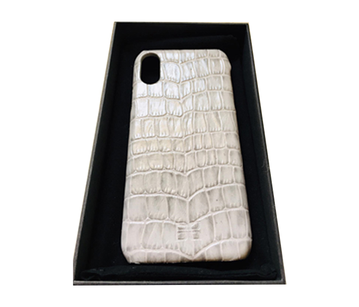 Bouletta UJ-YK03 Croco Genuine Leather Case for Apple iPhone X & XS - White - Zoom Image 1