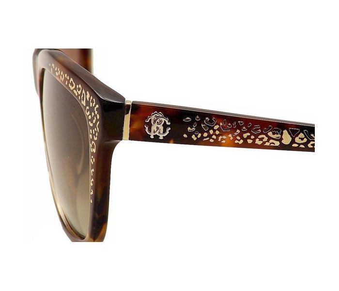 Roberto Cavalli Tsze 991S 52G Cat Eye Havana Frame & Brown Gradient Mirrored Sunglasses for Women - Zoom Image 2