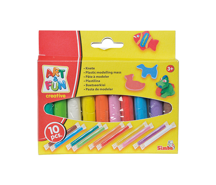 Simba 6324169 10 Pieces Art & Fun Clay Sticks - Zoom Image