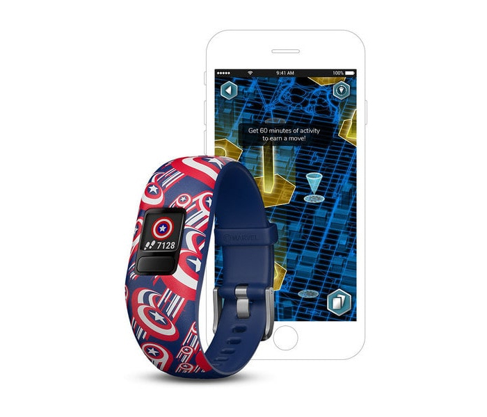 Garmin Activity Tracker Vivofitjr2 Smart Band For Kids - Captain America - Zoom Image 4