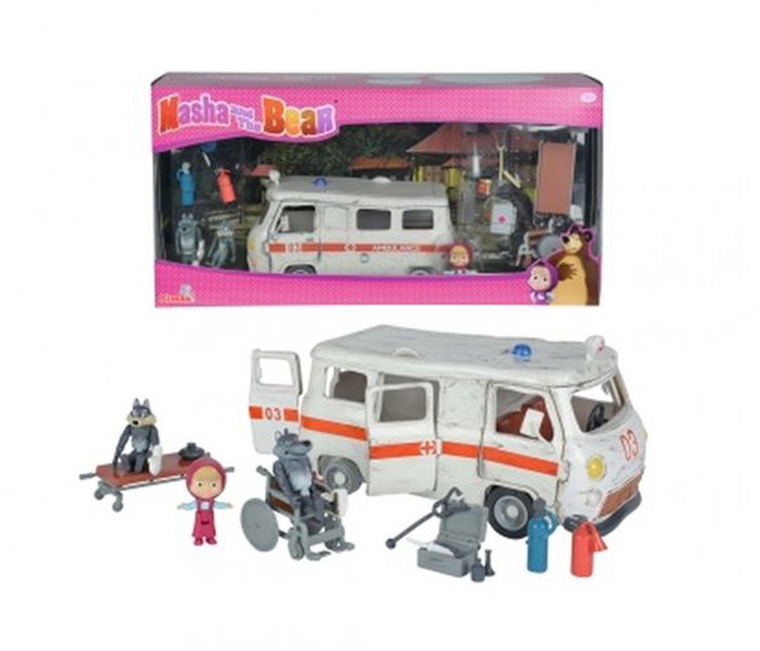 Simba 9309863 Masha Ambulance Play Set - Zoom Image 3