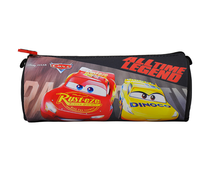 Cars CATL08723 All Time Legend Round Pencil Case - Red & Black - Zoom Image