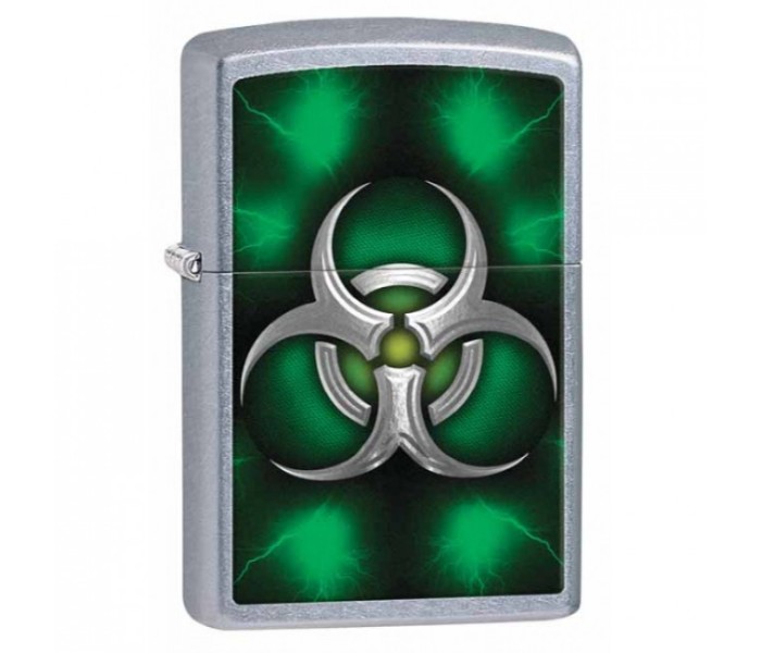 Zippo 28853 Bio Hazard Green Lighter Green & Silver - Zoom Image