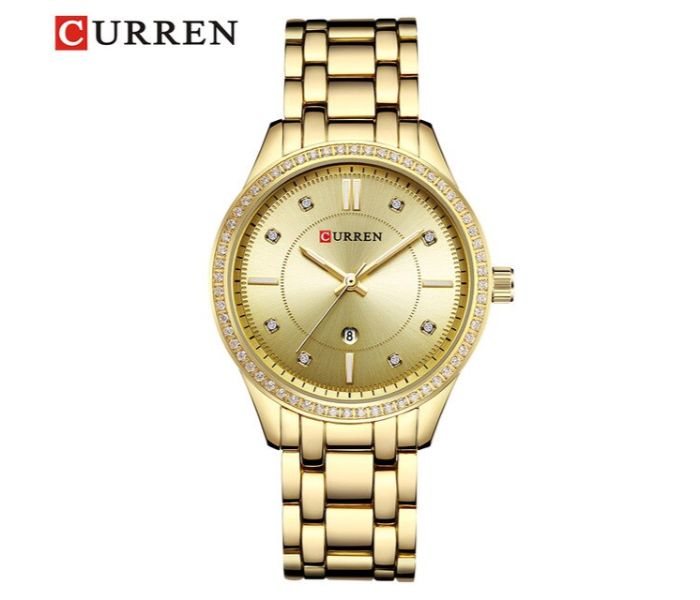 Curren 9010 Fashion Quartz Watch For Women Gold - Zoom Image