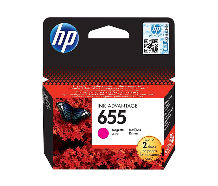 HP 655 Original Ink Advantage Cartridge - Magenta (CZ111AE) - Zoom Image