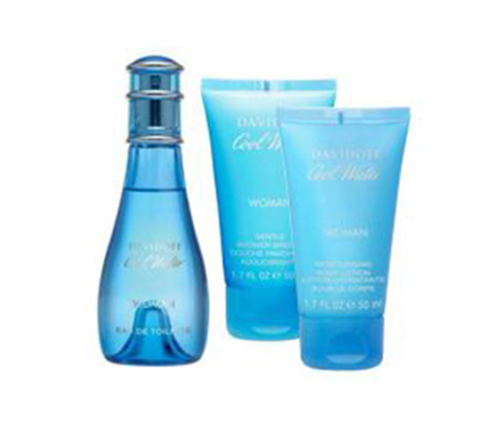 Davidoff 100ml Coolwater Eau De Toilette Spray with 75ml Body Lotion and 75ml Shower Breeze Gift Set  - Zoom Image