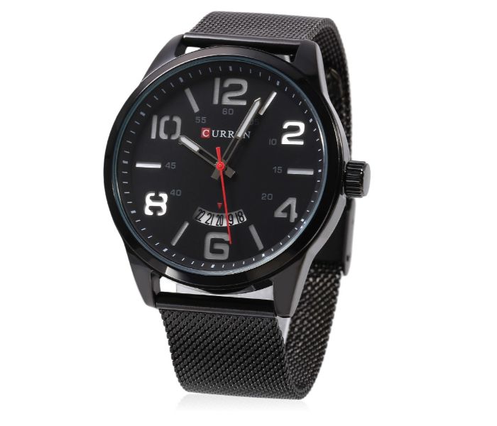 Curren 8236 Fashion Quartz Watch For Men Black - Zoom Image 3