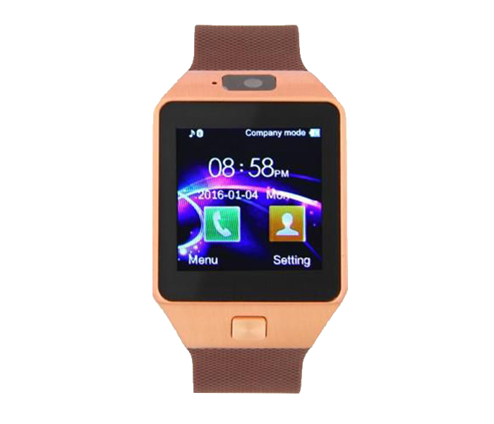 Smart Berry W-007 SIM Card Supported Smart Watch with Bluetooth - Gold - Zoom Image 4