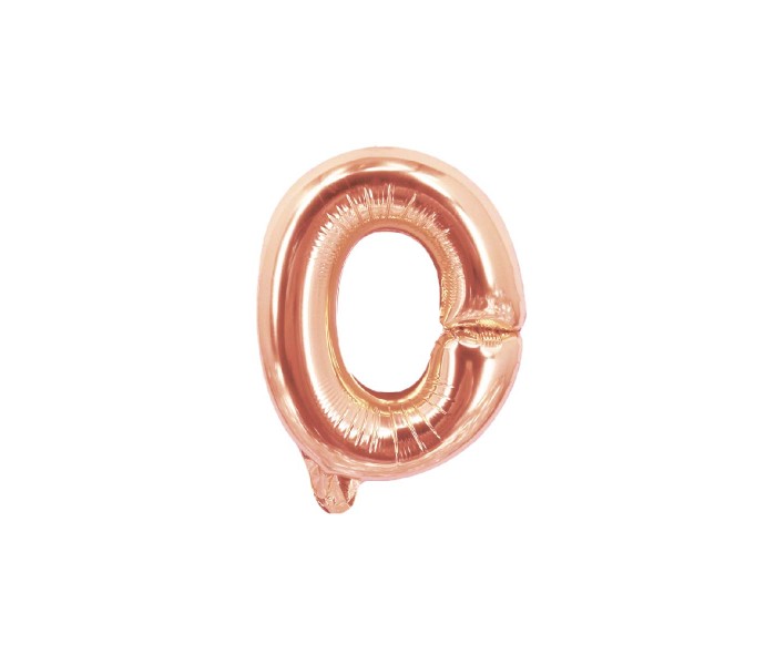 Party Time 0-RG-804000 Number 0 16 Inch Foil Balloon Rose Gold - Zoom Image