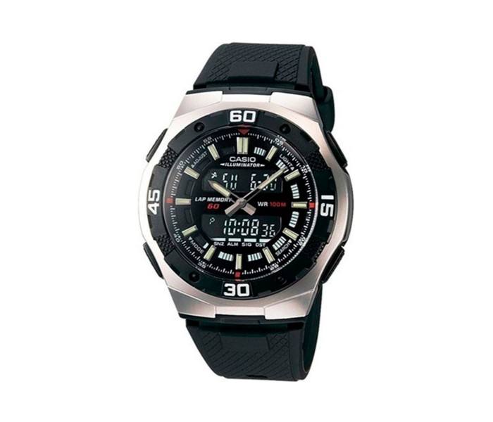 Casio AQ-164W-1AVDF (CN) Mens Casual Analog and Digital Watch Black - Zoom Image