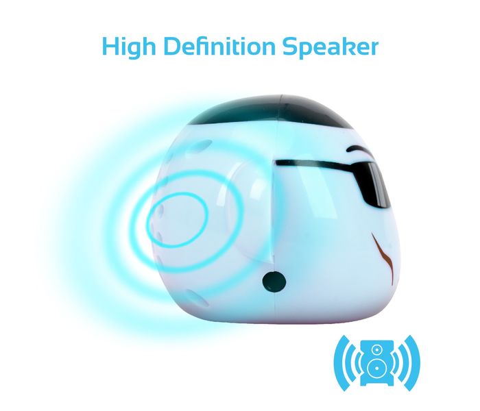 Promate Ape Mini High Definition Wireless Monkey Speaker With Smartphone Stand - White - Zoom Image 1