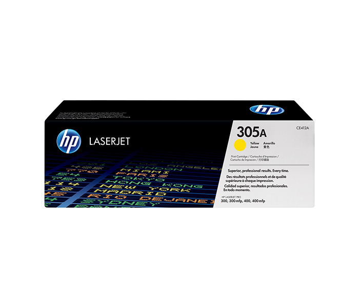 HP 305A Original LaserJet Toner Cartridge - Yellow (CE412A) - Zoom Image