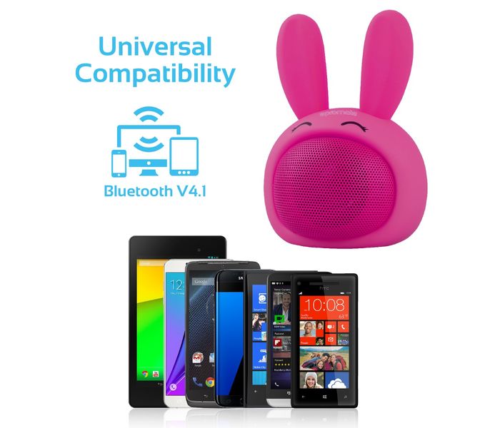 Promate Bunny Mini High Definition Wireless Bunny Speaker - Pink - Zoom Image 6