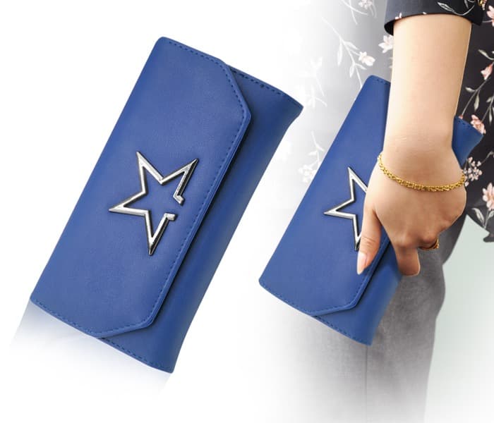 Womens Fashion Leather Wallet BH4521 - Blue - Zoom Image 1