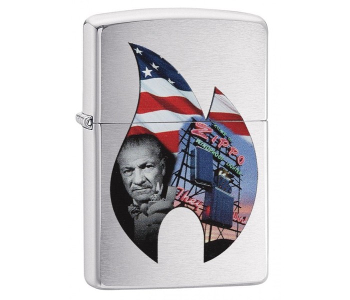 Zippo 29075 Flame Collage Lighter Silver - Zoom Image 1