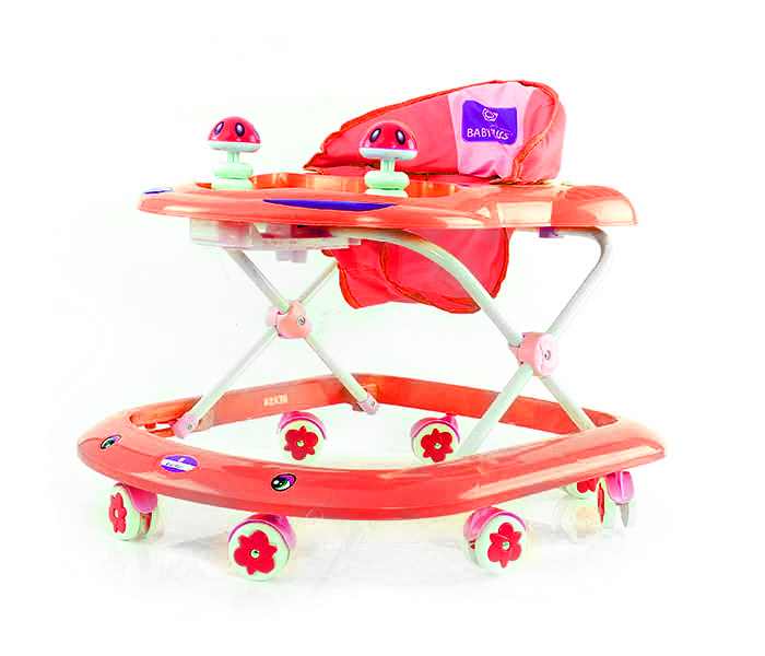 Baby Plus BP7757 Baby Walker with Music and Light - Red - Zoom Image