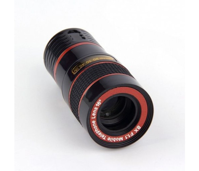 Universal 8-18x Zoom Optical Telescope Lens For Smartphones Black - Zoom Image 8