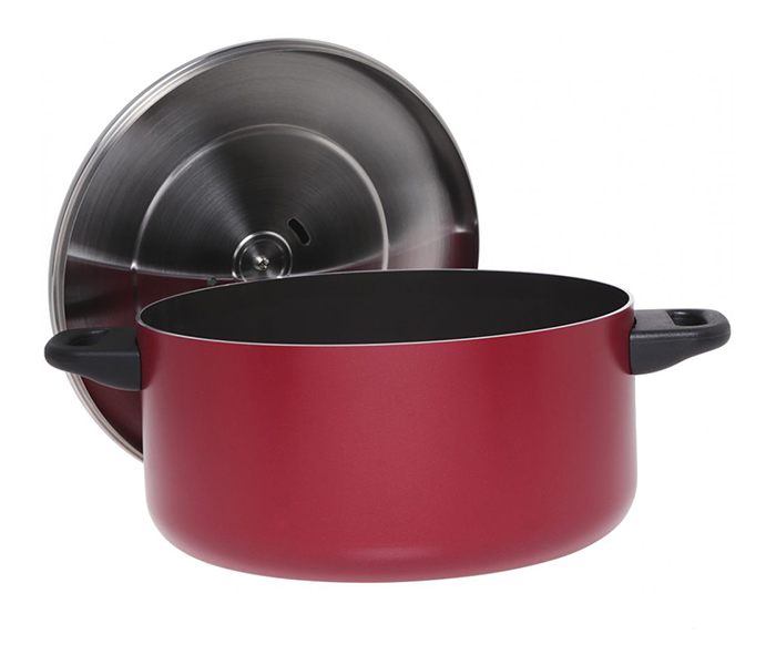 Prestige PR20916 11 Pieces Aluminum Non-Stick Cookware Set, Red - Zoom Image 3