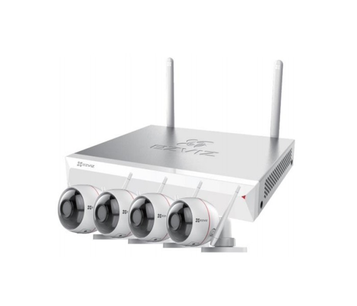 EZVIZ CS-BW2424-B1E10 4 Channel Wireless IP CCTV kit with 1TB HDD - White - Zoom Image 2