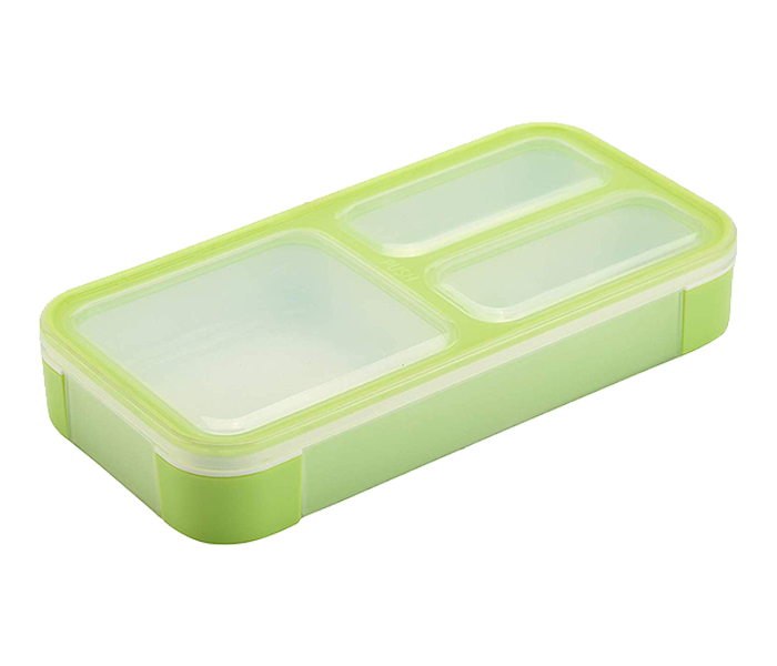 Royalford RF8709 3 Compartment Slim Kids Lunch box - Green - Zoom Image