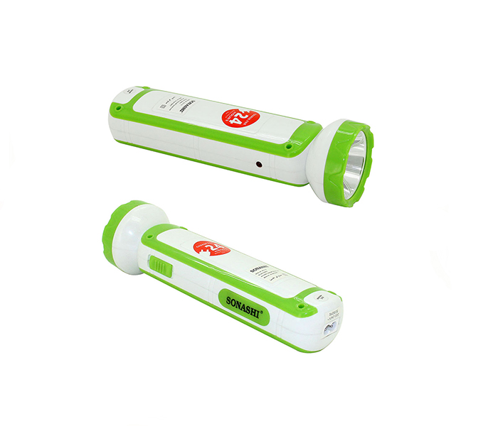 Sonashi SPLT-115 2-In-1 Rechargeable LED Torch with Lamp - Green - Zoom Image 2