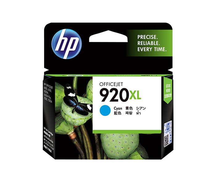 HP 920XL High Yield Original Ink Cartridge - Cyan (CD972AE) - Zoom Image