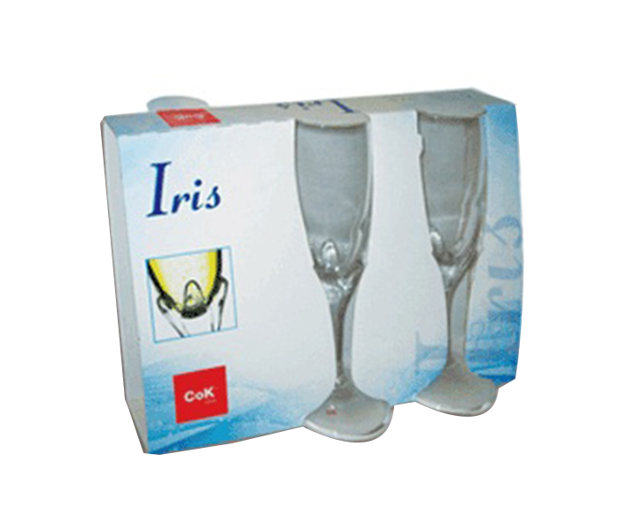 Cok CE-133-4052C 17.5 cl Iris Champagne Glass - 3 Pieces - Zoom Image 1