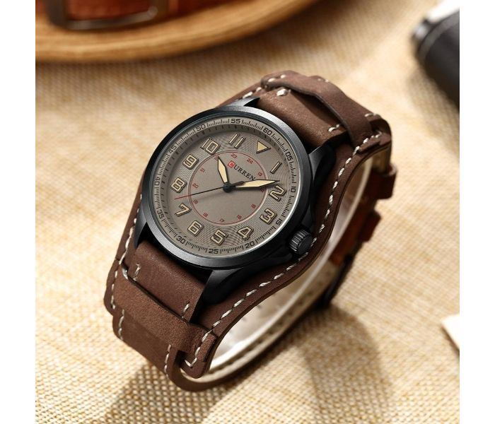 Curren 8279 Casual Quartz Wristwatch For Men Coffee Color - Zoom Image 2