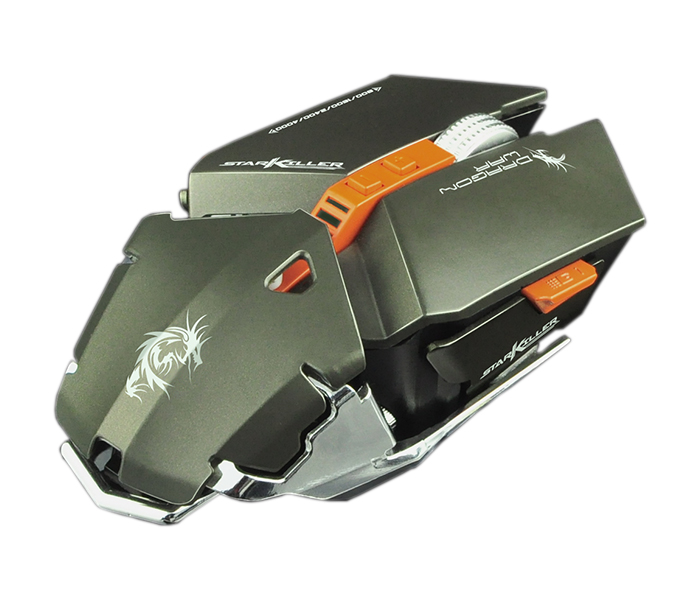 Dragon War G16 Star Killer 4000 DPI Gaming Mouse - Grey - Zoom Image 2