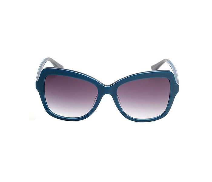 Guess GU7428 90B Square Blue Frame & Grey Mirrored Sunglasses for Women - Zoom Image 4