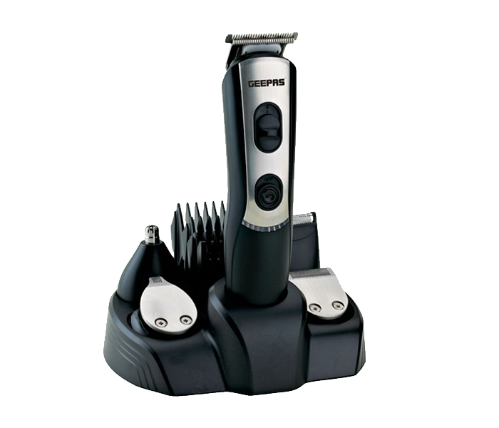 Geepas GTR8612 9-In-1 Rechargeable Trimmer Set with Charging Stand - Zoom Image