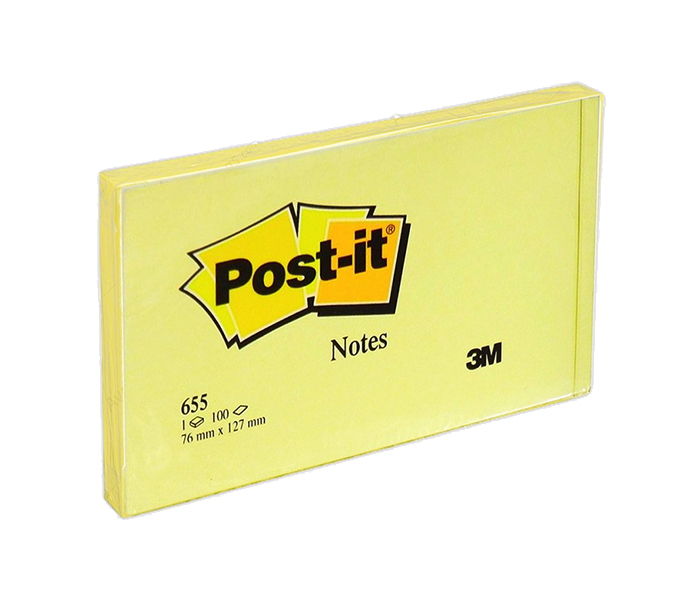 Post-it 655 Sticky Note - Canary Yellow - Zoom Image 1