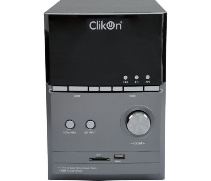 Clikon CK2243-N 2.1 Multimedia Speaker Black and Grey - Zoom Image 3