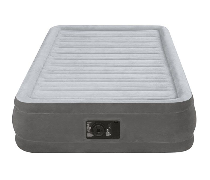 Intex ZX-67768 Inflatable Queen Size Dura-Beam Comfort Plush Mid Rise Airbed with Electric Pump - Grey - Zoom Image 3