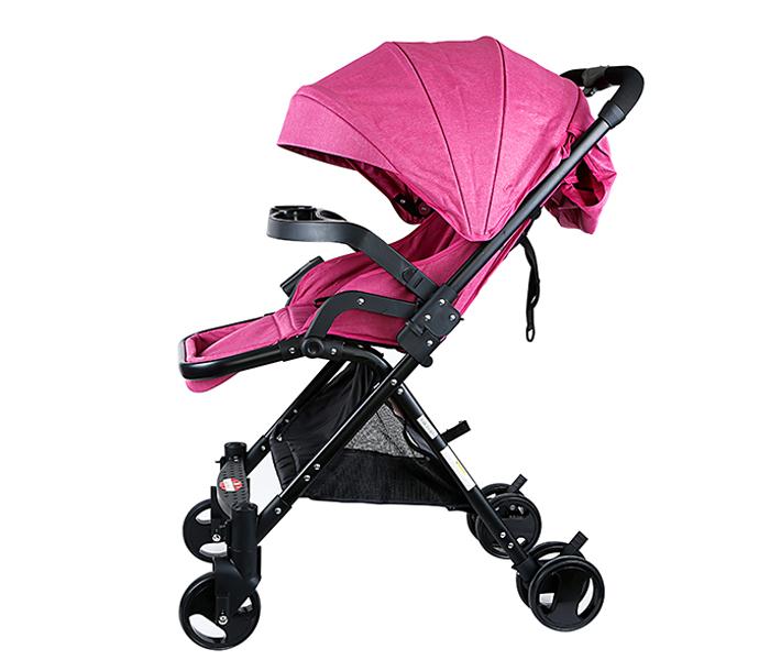 Baby Plus BP7733 Baby Stroller - Pink - Zoom Image 1