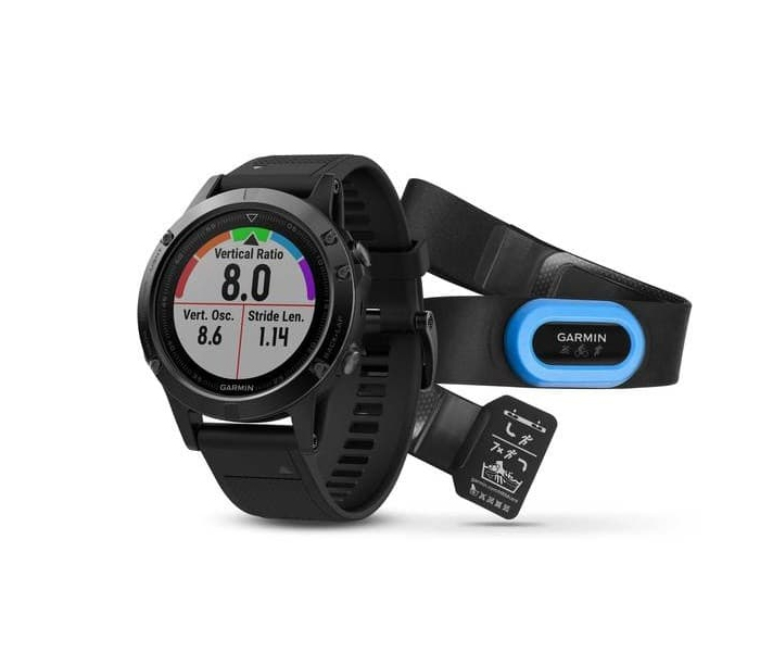 Garmin Fenix 5 Performer GPS Multisport Smart Watch With HRM Band - Grey - Zoom Image