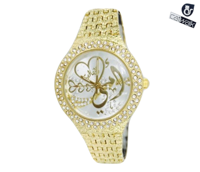 Catwalk CW-149 Genuine quality Fashionable Cz Watch For Women - Gold - Zoom Image