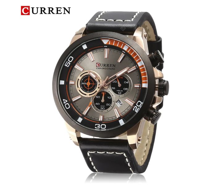 Curren 8310 Fashionable Quartz Watch For Men Rose Gold - Zoom Image 1