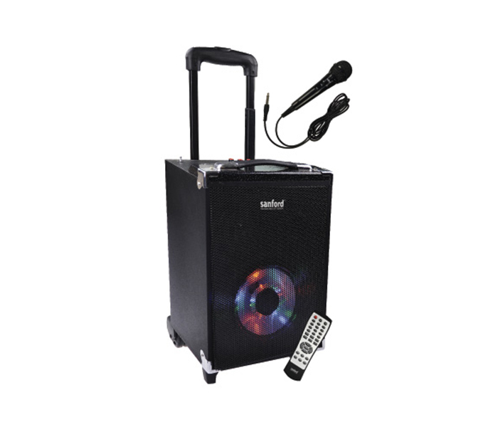 Sanford SF2261RTS 12 inch Rechargeable Portable Trolley Speaker - 30 Watts - Zoom Image